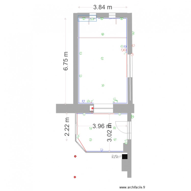  PLAN   electricite plomberie galerie. Plan de 0 pièce et 0 m2