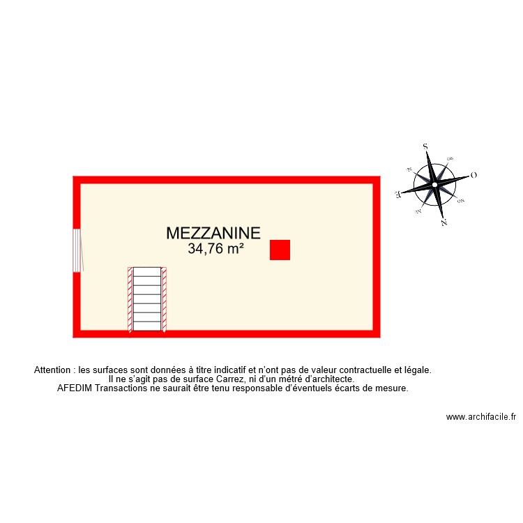 BI 7581 MEZZANINE. Plan de 0 pièce et 0 m2