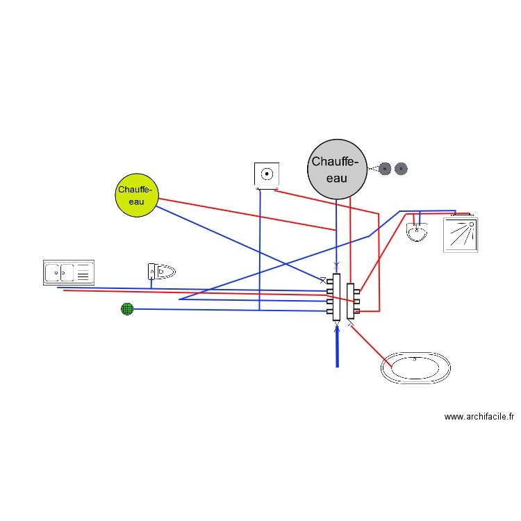 SCHEMA EAU. Plan de 0 pièce et 0 m2