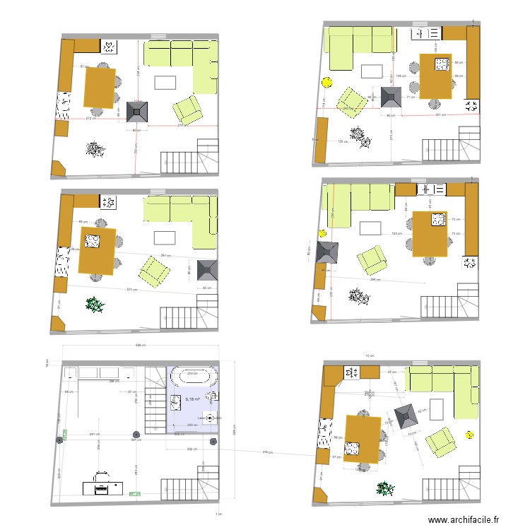 Grange2. Plan de 1 pièce et 5 m2