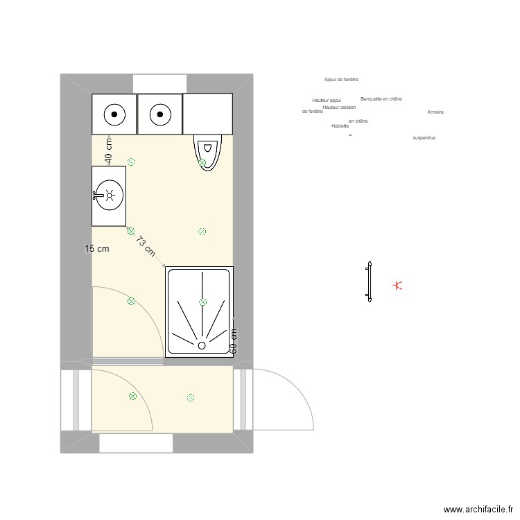 Bellekens 2. Plan de 2 pièces et 8 m2