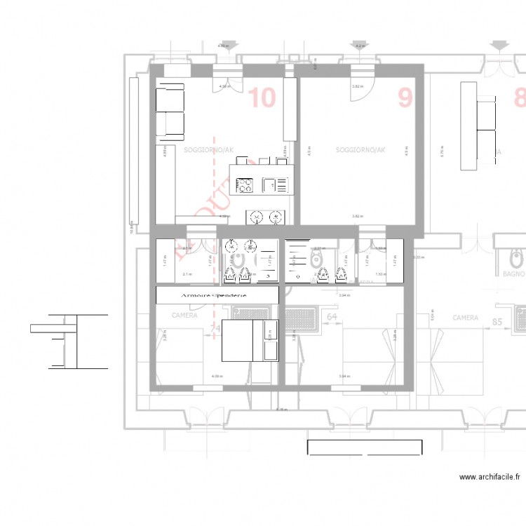 VALERIA 11. Plan de 0 pièce et 0 m2