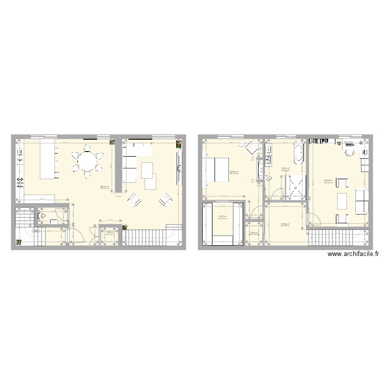 Appartement1. Plan de 0 pièce et 0 m2