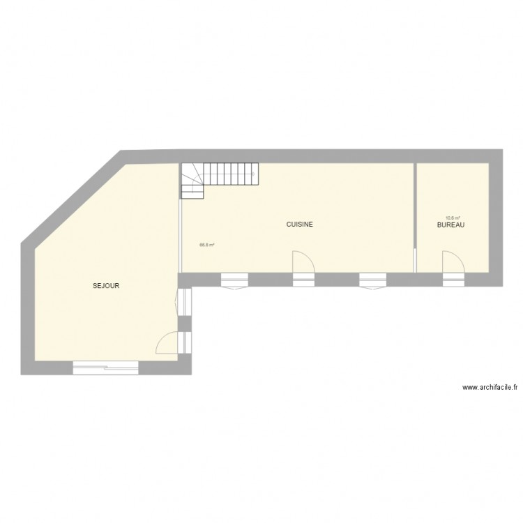 SAVATIER RDC . Plan de 0 pièce et 0 m2