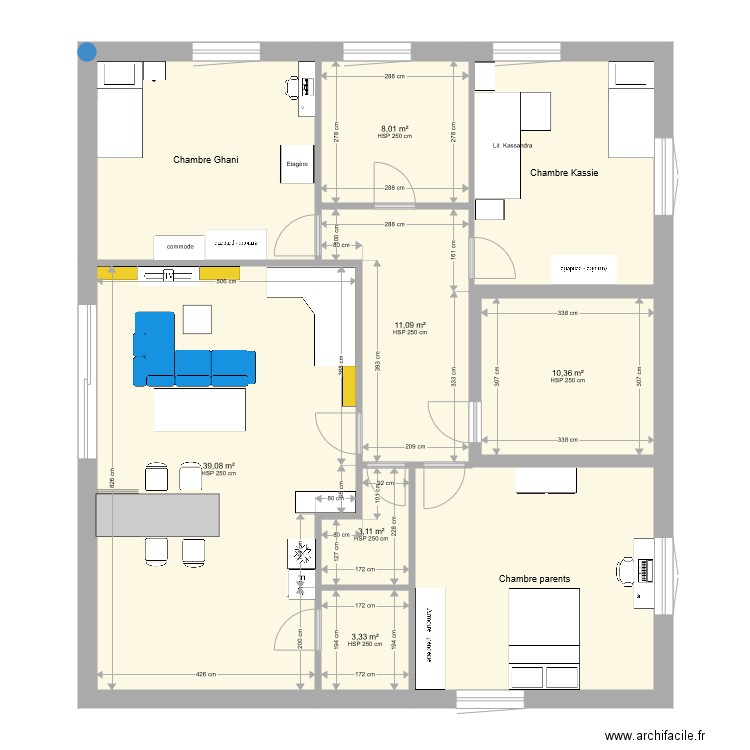 Kersbach jr 2. Plan de 9 pièces et 127 m2