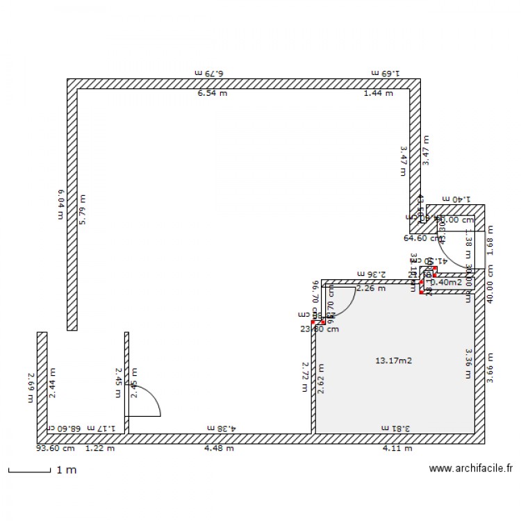 Guifo RdC. Plan de 0 pièce et 0 m2