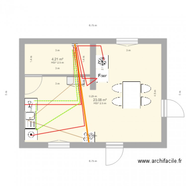 NOUVELLE CUISINE. Plan de 0 pièce et 0 m2