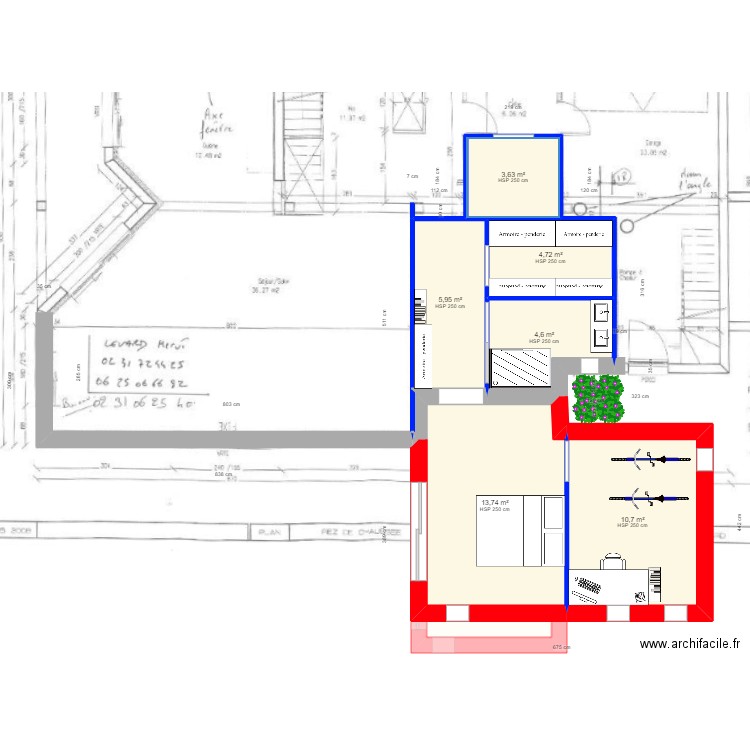 FR CHARDRON EXT. Plan de 11 pièces et 77 m2