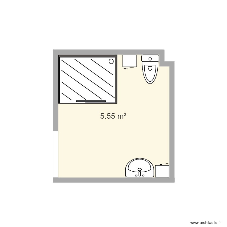 Baño. Plan de 0 pièce et 0 m2