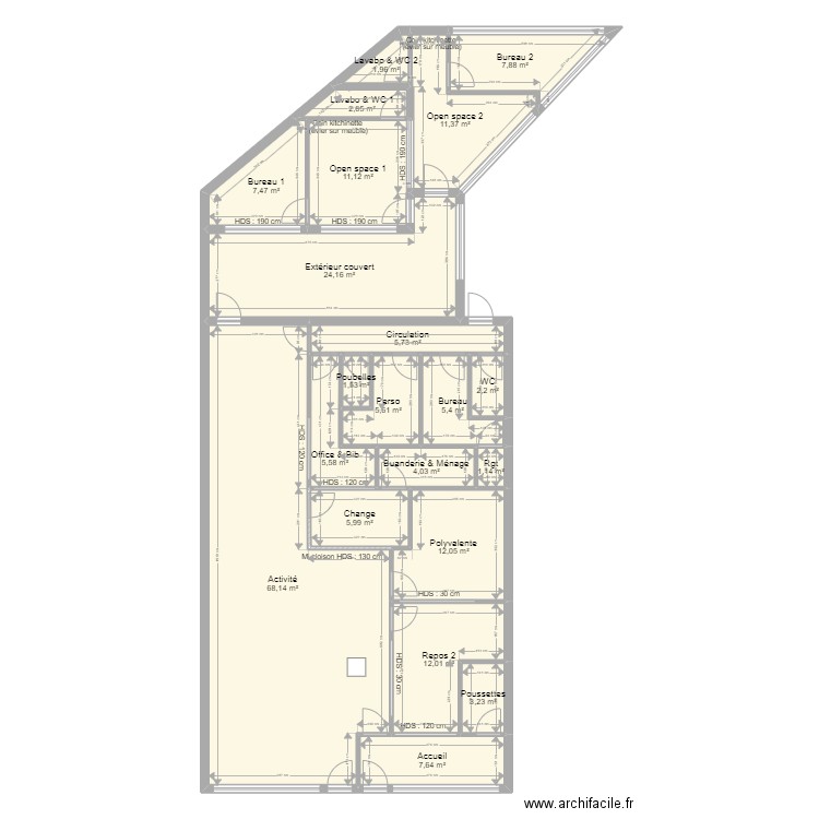 Charles de Gaulle PROJET THIAIS COMPLET V ArL 070422. Plan de 0 pièce et 0 m2