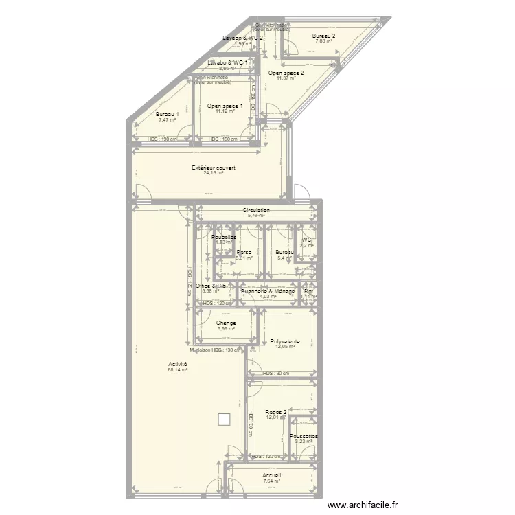 Charles de Gaulle PROJET THIAIS COMPLET V ArL 070422. Plan de 