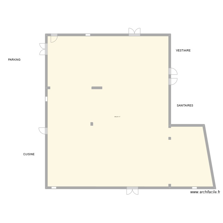 Domaine de Mahourat. Plan de 1 pièce et 306 m2