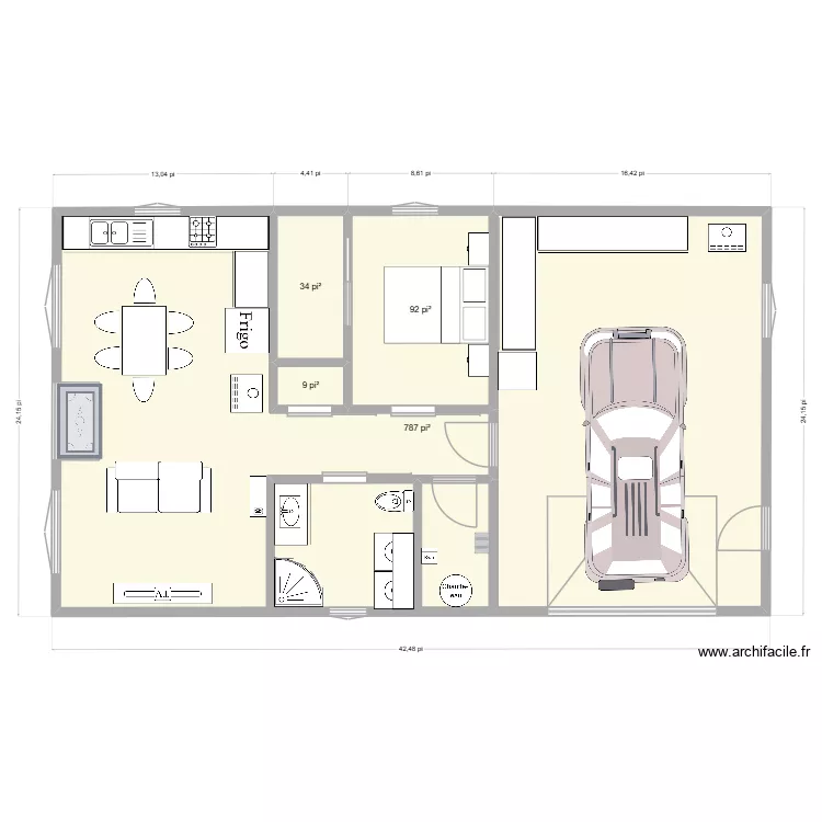 Garage. Plan de Garage. Plan de