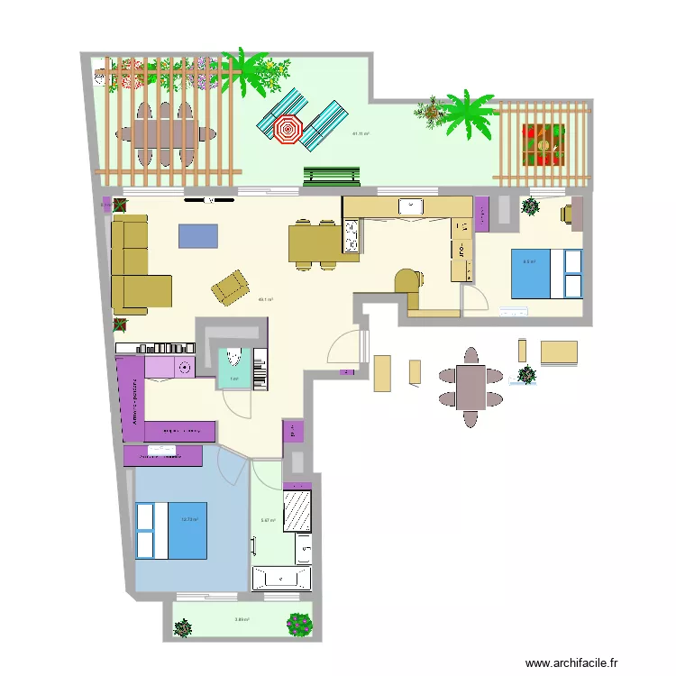 Cuisine Ouverte plaque pano sans hotte. Plan de Cuisine Ouverte plaque pano sans hotte. Plan de