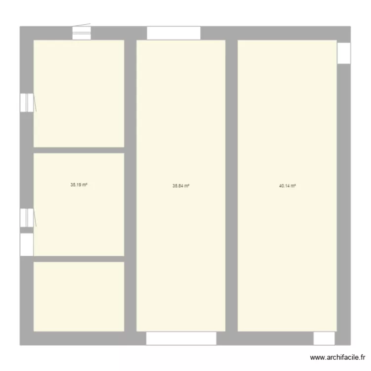 MAISON ACTUELLE. Plan de 
