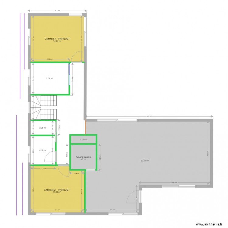 RDC Jacqueline Sols. Plan de 0 pièce et 0 m2