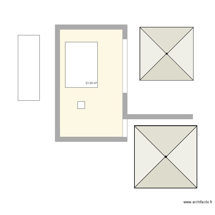 parasol. Plan de 0 pièce et 0 m2