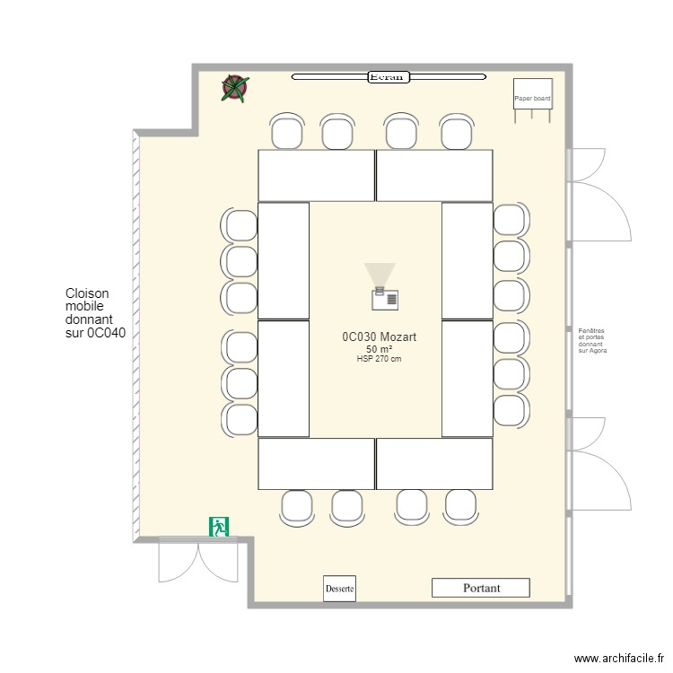 0C030 Mozart FS. Plan de 0 pièce et 0 m2