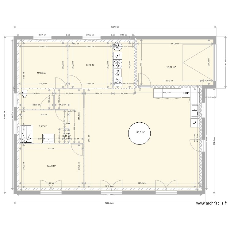 maison 96 m2 . Plan de 0 pièce et 0 m2