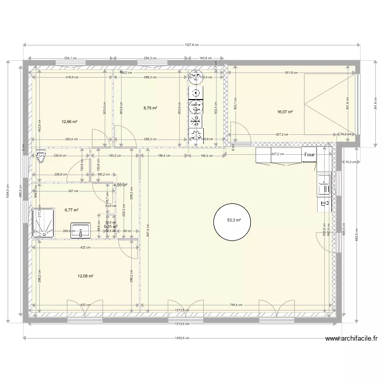 maison 96 m2 . Plan de 