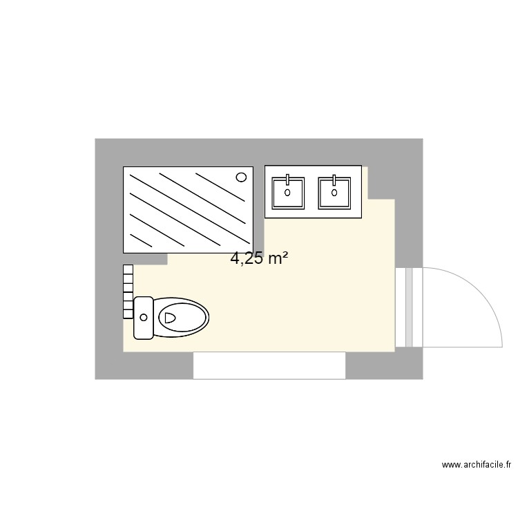 sdb. Plan de 0 pièce et 0 m2