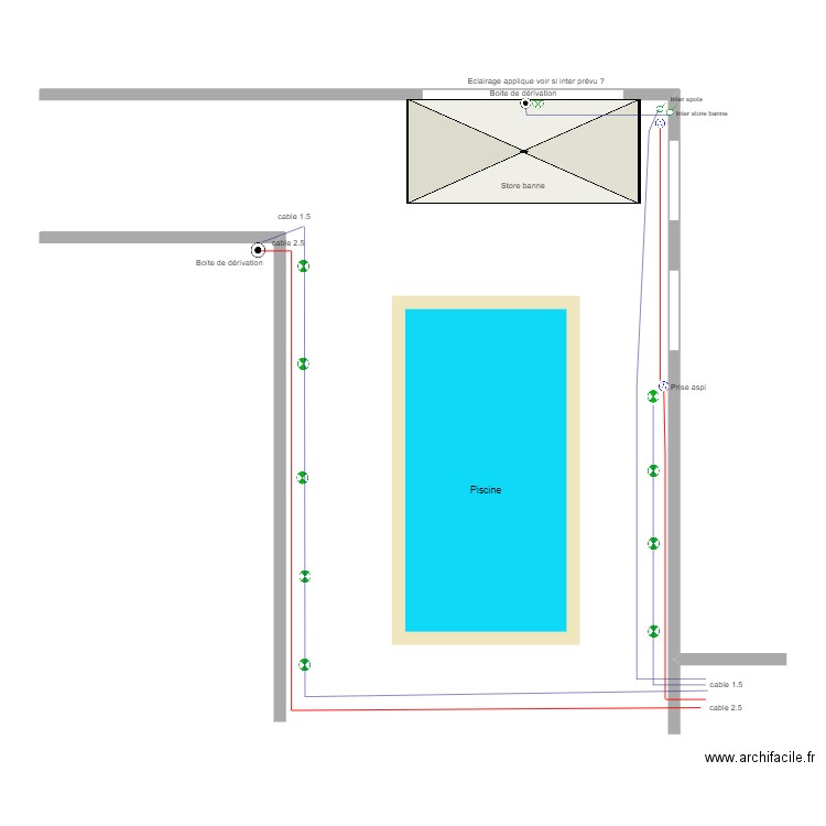 piscine Mélinda et Manu. Plan de 0 pièce et 0 m2