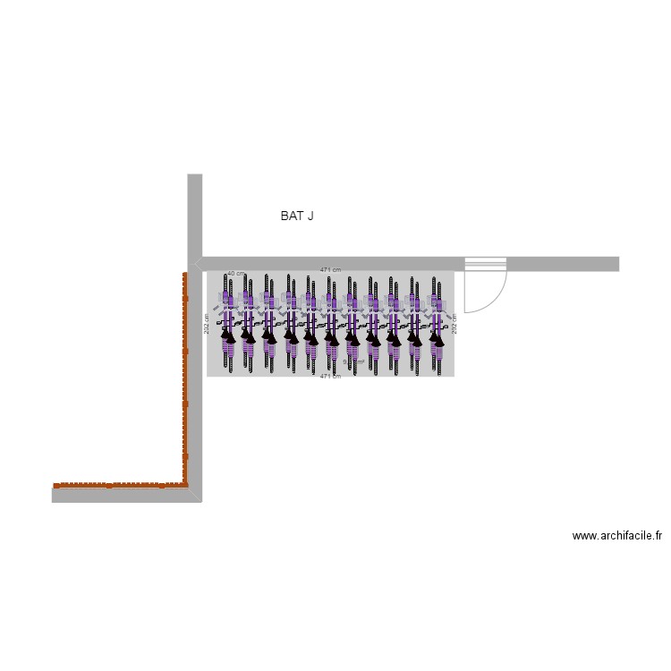 7bis) BAT J Bas - MENIMUR. Plan de 0 pièce et 0 m2