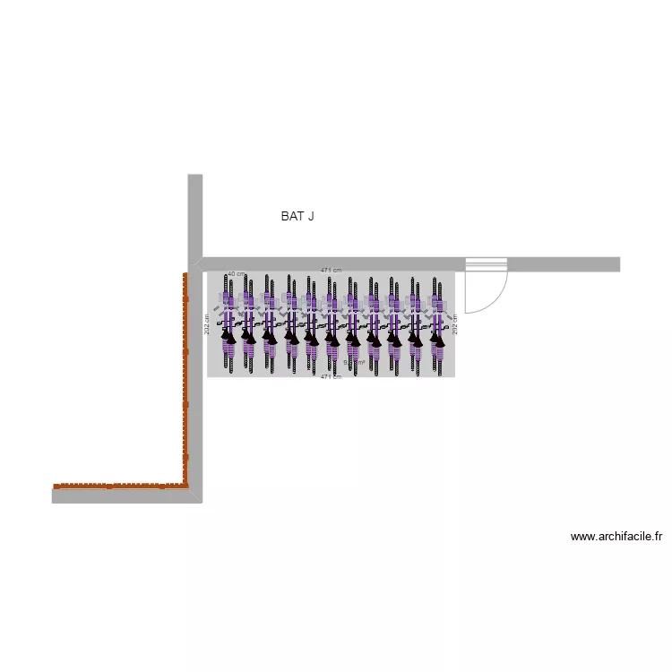 7bis) BAT J Bas - MENIMUR. Plan de 
