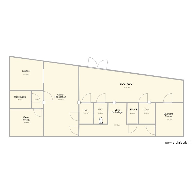 Plan Pantin bis. Plan de 0 pièce et 0 m2