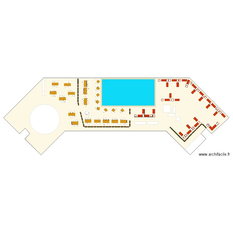 Terrasse by night. Plan de 0 pièce et 0 m2