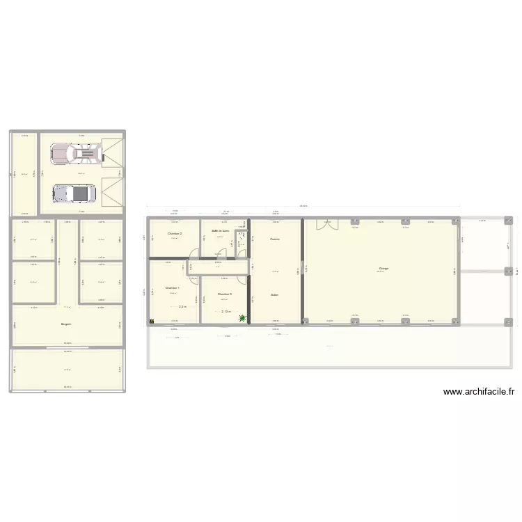 Villa Tarzan Permis Gros Oeuvre. Plan de 