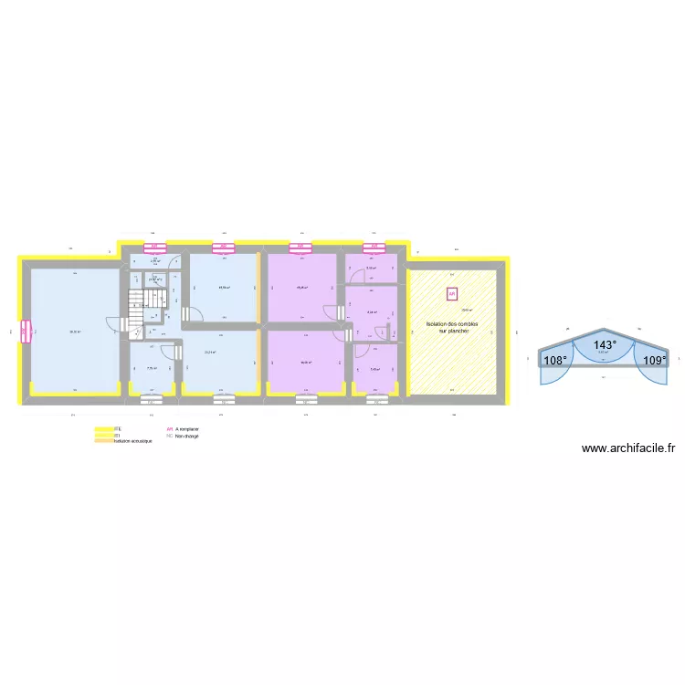 lamorville 1er Apr&egrave;s travaux. Plan de 