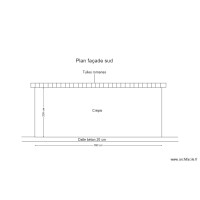 Plan façade sud