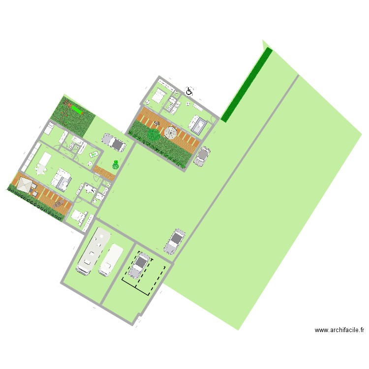 Saujon2. Plan de 10 pièces et 288 m2