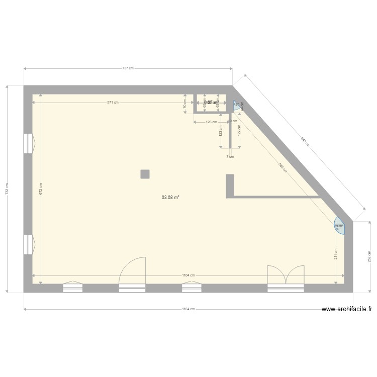 RdC option 2. Plan de 0 pièce et 0 m2