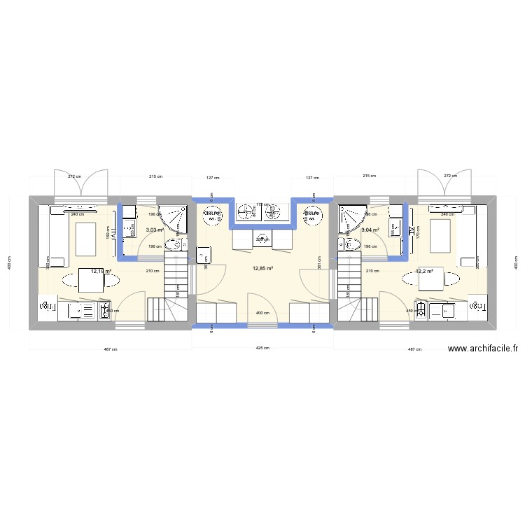 chalet 2. Plan de 0 pièce et 0 m2