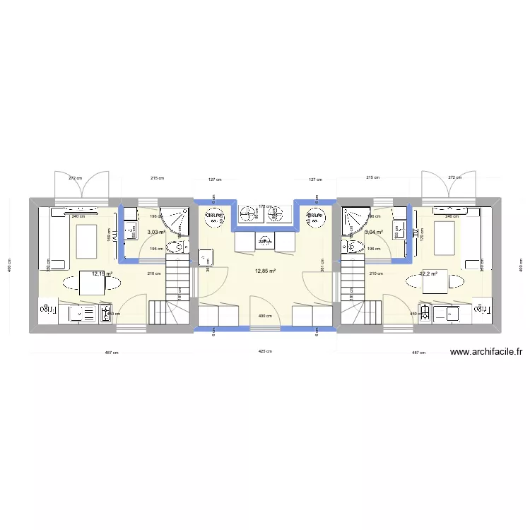 chalet 2. Plan de 