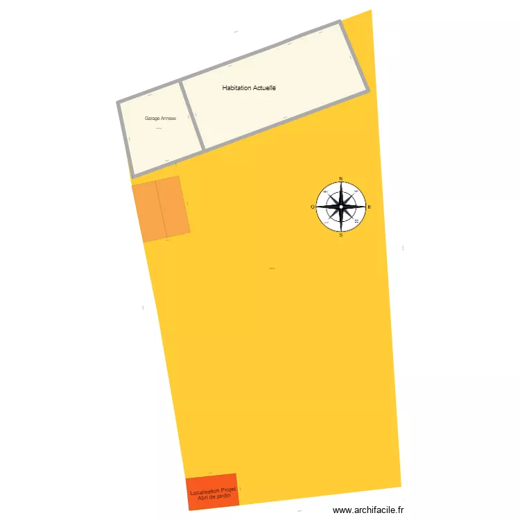 Implantation cadastre Projet abri. Plan de Implantation cadastre Projet abri. Plan de