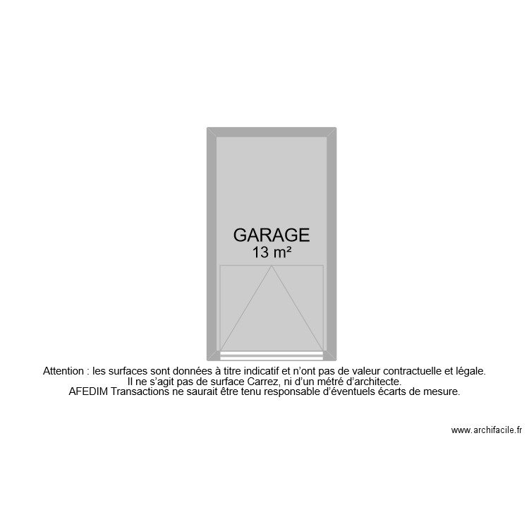 BI 10263 GARAGE . Plan de 0 pièce et 0 m2