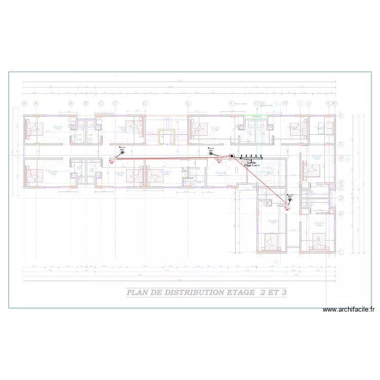 Internet Etage 2 et 3  HOTEL KRIBI. Plan de 0 pièce et 0 m2