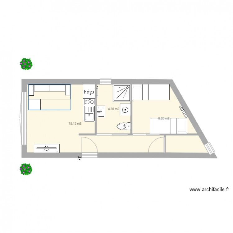 Garage 1. Plan de 0 pièce et 0 m2