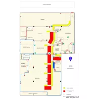 plan de circulation pi&eacute;tons et chariots
