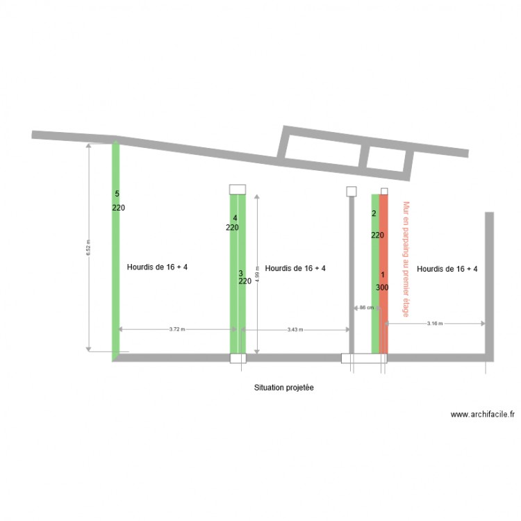 sci les trois villiers PROJET. Plan de 0 pièce et 0 m2