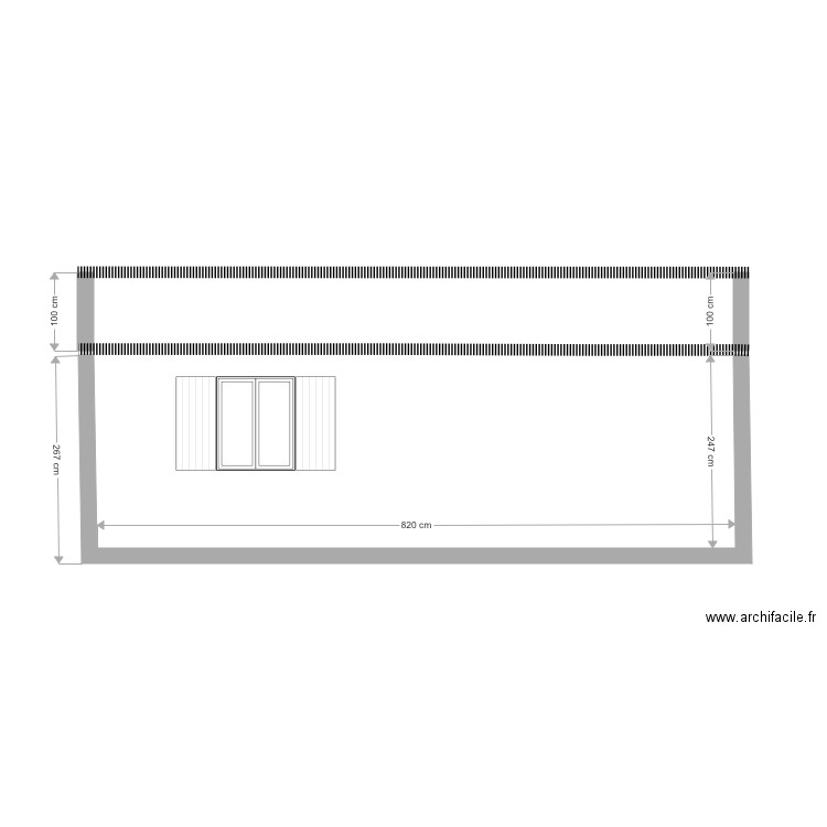Garage façade . Plan de 0 pièce et 0 m2