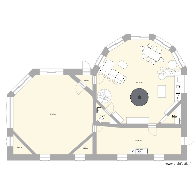 Projet Habitat partagé Saint Martin3. Plan de 0 pièce et 0 m2