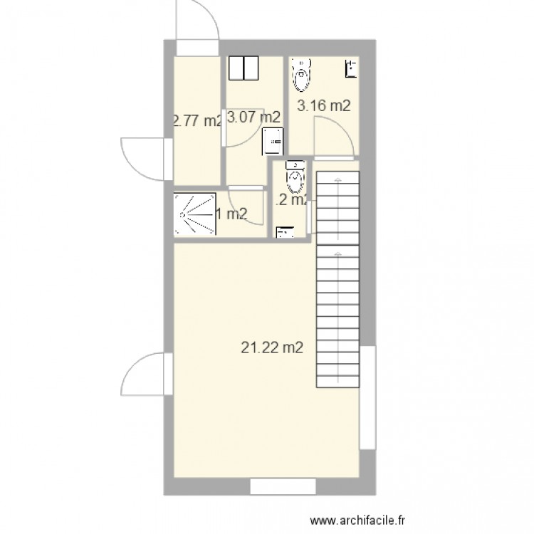 rdc proposition 2. Plan de 0 pièce et 0 m2