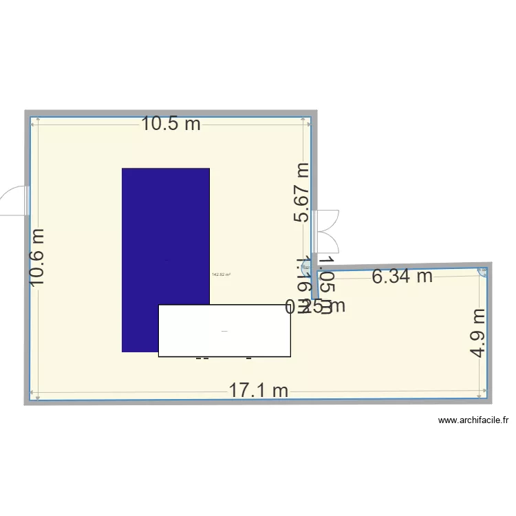 SALLE DU BAS . Plan de 