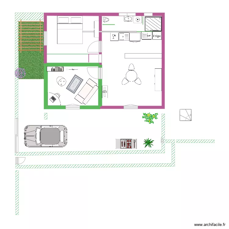 APPARTEMENT BEATRICE. Plan de 