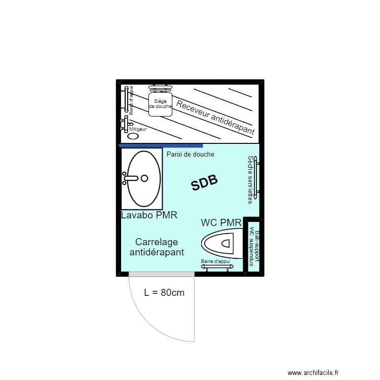 DEVOUCOUX après travaux. Plan de 0 pièce et 0 m2