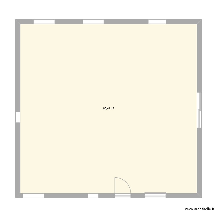 MAISON1. Plan de 1 pièce et 95 m2